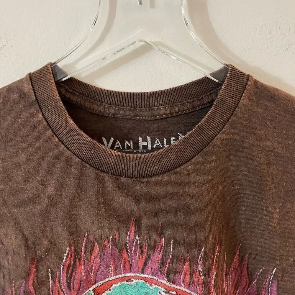 NWOT Van Halen 1979 World Tour Distressed Tee‎ Shirt Unisex Medium